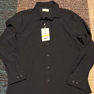 Penguin Sport Classic Black Dress Shirt Medium